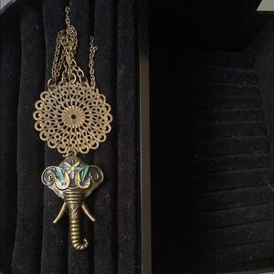 Bohemian Elephant Pendant Necklace